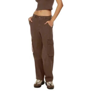 Aritzia Tna Womens XXS Cotton Brown  Twill Cargo Pant